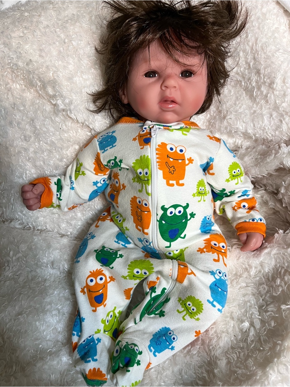 Paradise Galleries babydoll reborn sweet baby girl full head of hair infant